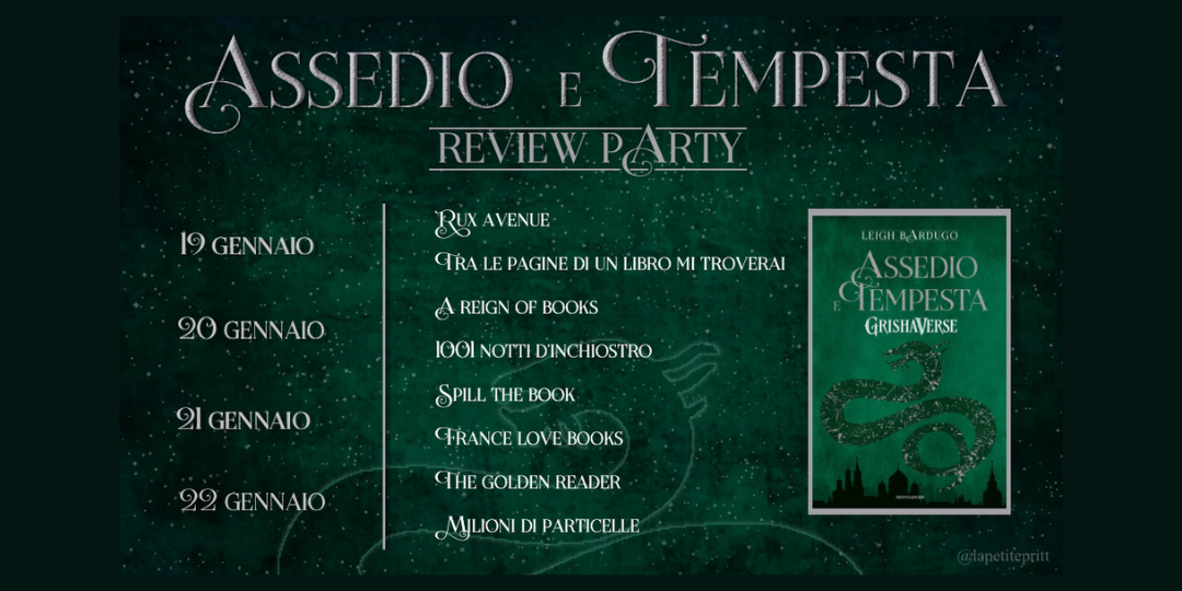 Banner Review Party Assedio e Tempesta di Leigh Bardugo